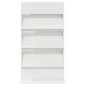 vidaXL Ράφι Περιοδικών Λευκό 70 x 41 x 126 εκ. Επεξεργασμένο Ξύλο