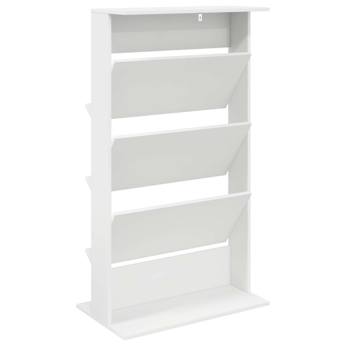 vidaXL Ράφι Περιοδικών Λευκό 70 x 41 x 126 εκ. Επεξεργασμένο Ξύλο