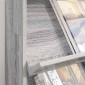 vidaXL Ράφι Περιοδικών Γκρίζο Σονομα 70 x 41 x 126 εκ.