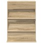 vidaXL Ράφι Περιοδικών Δρύς Sonoma 70 x 41 x 96 εκ. Επεξεργασμένο Ξύλο