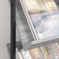 vidaXL Ράφι Περιοδικών Γκρίζο Σονομα 68 x 40 x 123.5 εκ.