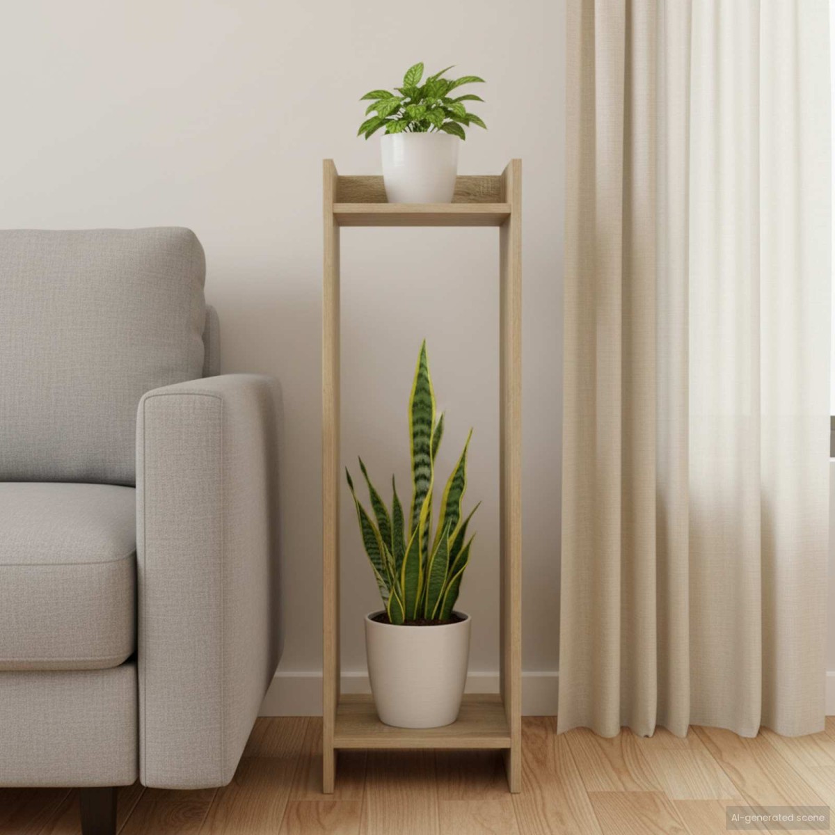 vidaXL Βάση φυτών Δρύς Sonoma 30 x 30 x 100 εκ