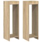 vidaXL Βάση φυτών 2 τμχ. Δρύς Sonoma 30 x 30 x 100 εκ