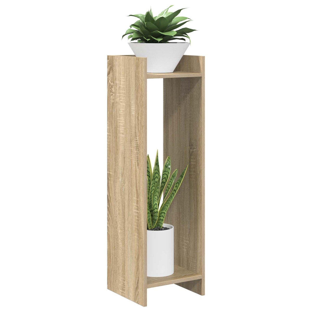 vidaXL Βάση φυτών 2 τμχ. Δρύς Sonoma 30 x 30 x 100 εκ