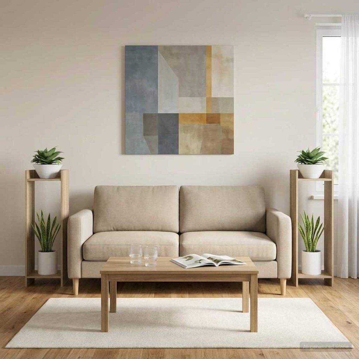 vidaXL Βάση φυτών 2 τμχ. Δρύς Sonoma 30 x 30 x 100 εκ