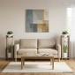 vidaXL Βάση φυτών 2 τμχ. Δρύς Sonoma 30 x 30 x 100 εκ