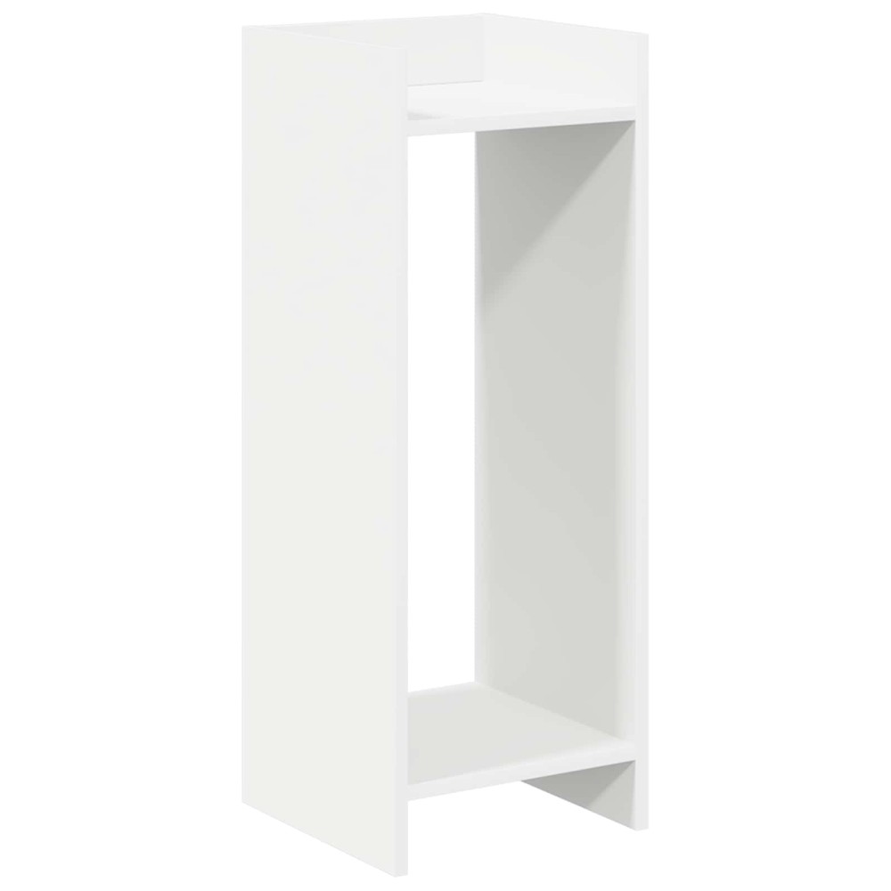 vidaXL Βάση φυτών Λευκός 30 x 30 x 80 cm Μηχανικά επεξεργασμένο ξύλο
