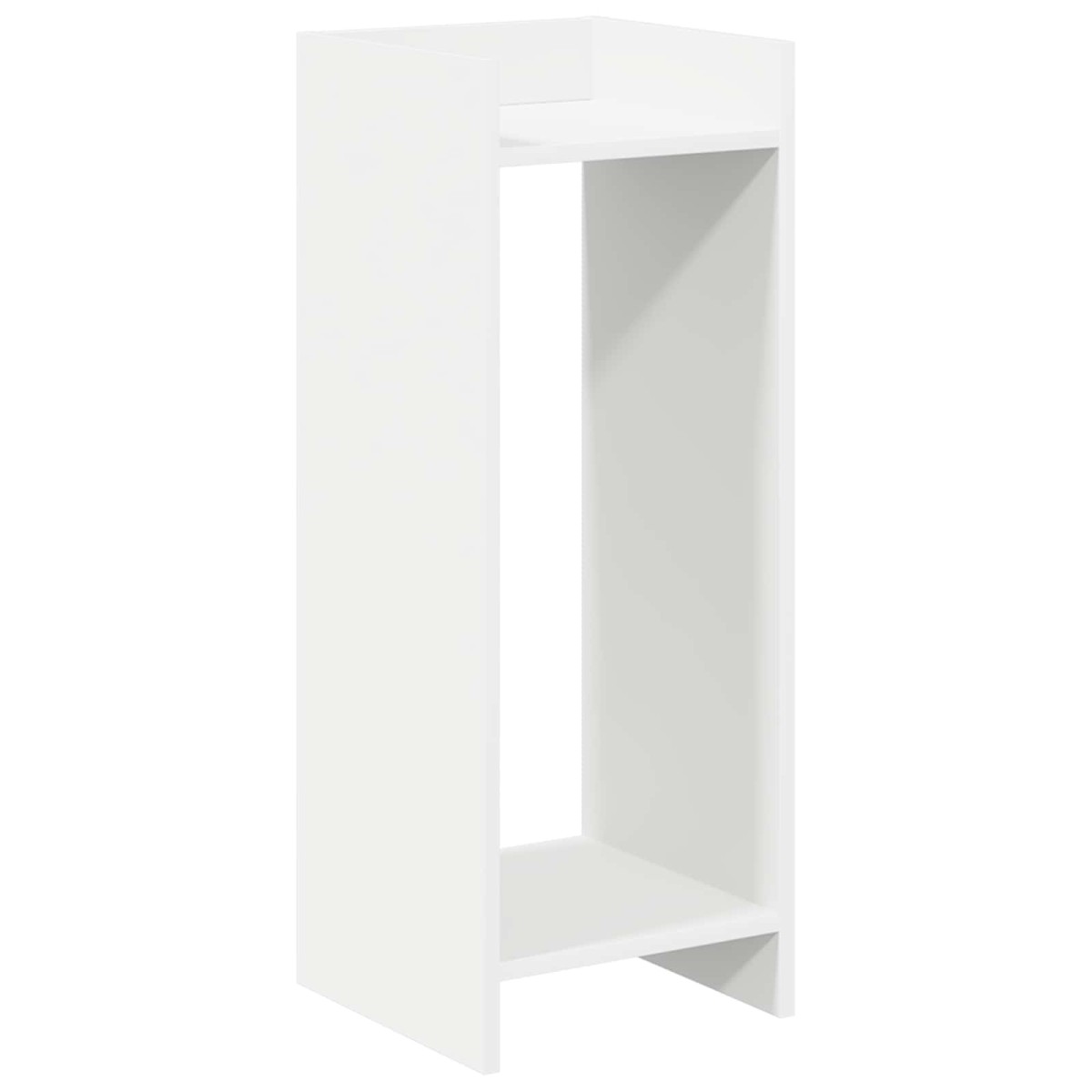 vidaXL Βάση φυτών Λευκός 30 x 30 x 80 cm Μηχανικά επεξεργασμένο ξύλο