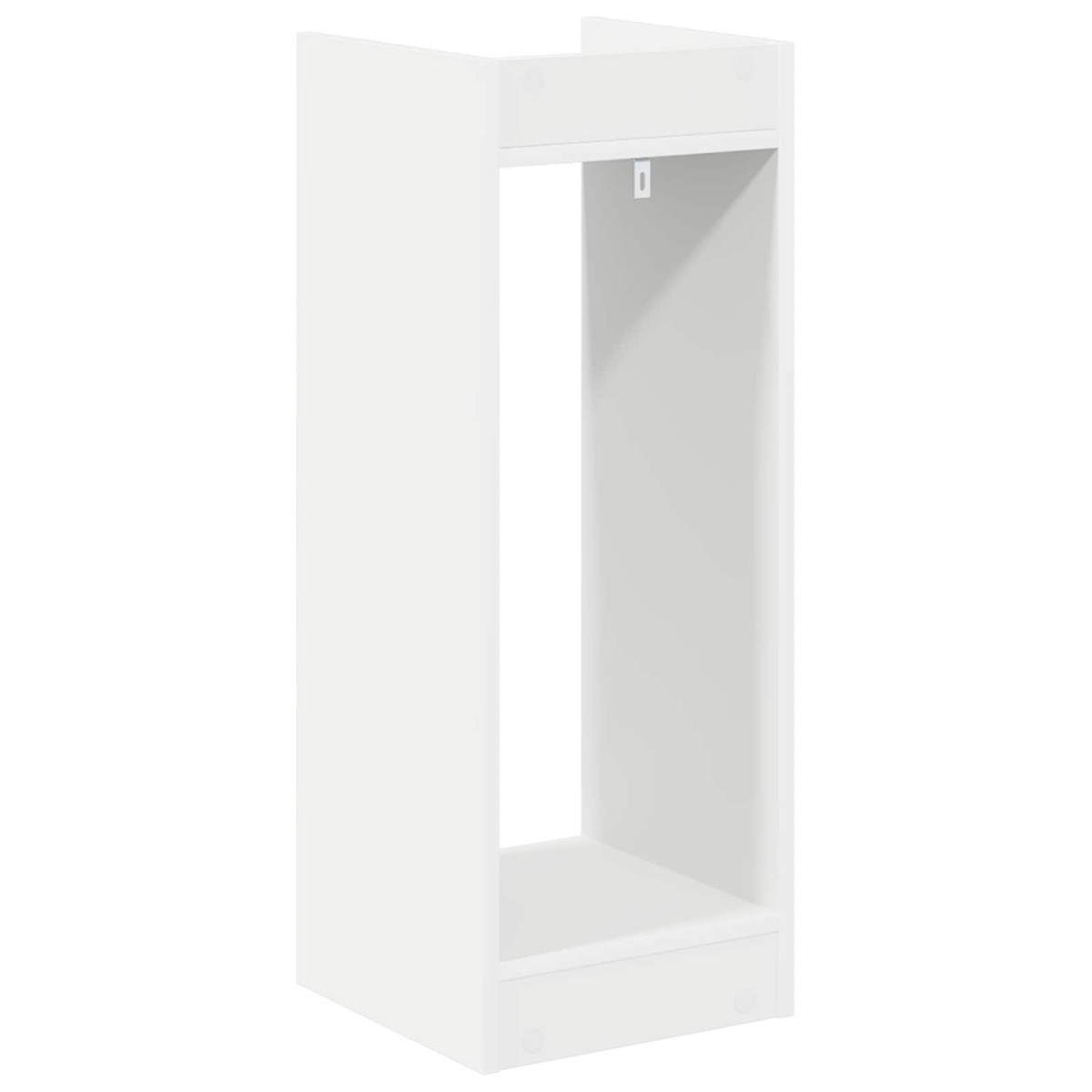 vidaXL Βάση φυτών Λευκός 30 x 30 x 80 cm Μηχανικά επεξεργασμένο ξύλο