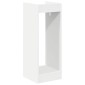 vidaXL Βάση φυτών Λευκός 30 x 30 x 80 cm Μηχανικά επεξεργασμένο ξύλο