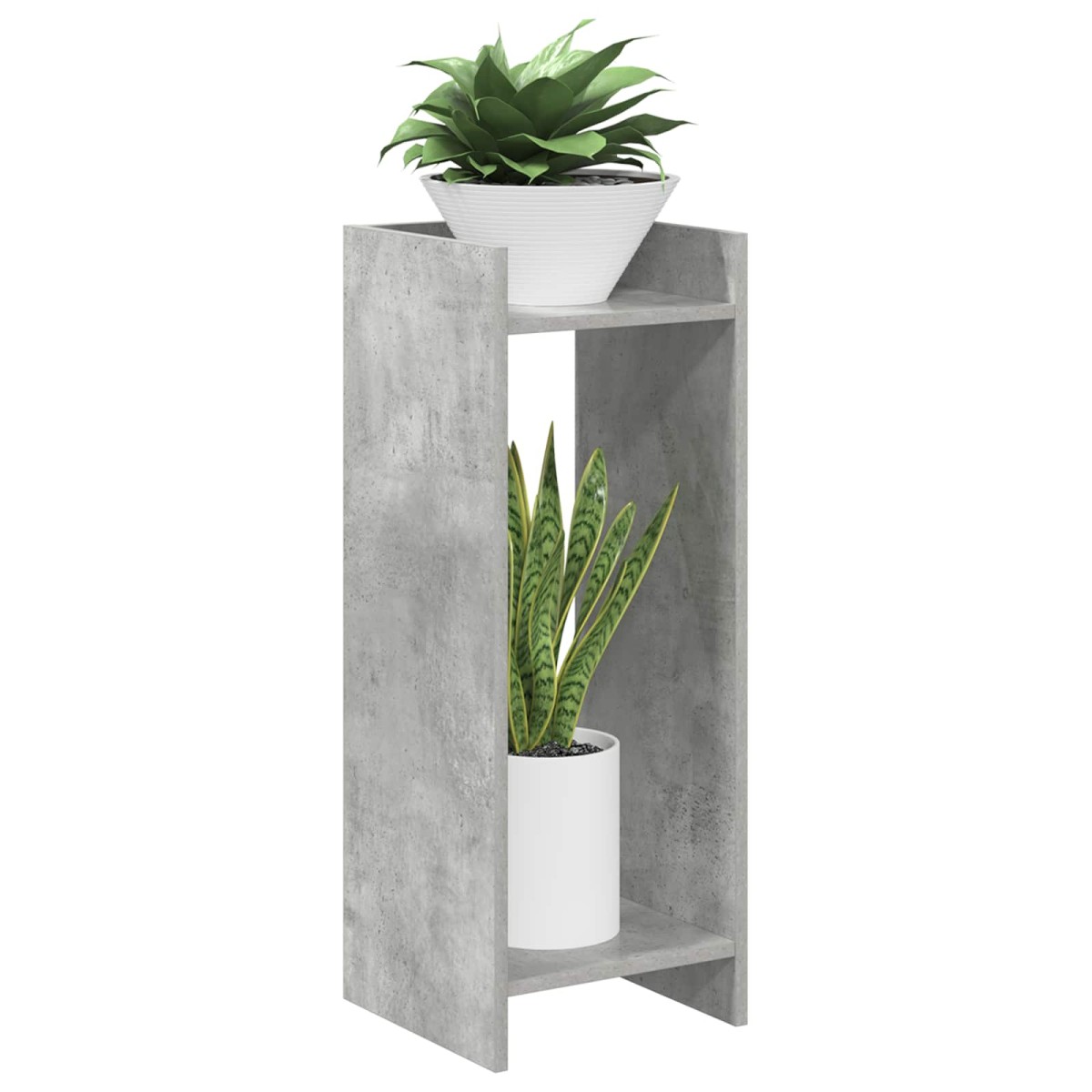 vidaXL Βάση φυτών 2 τμχ. Σκυρόχρωμο Γκρι 30 x 30 x 80 cm