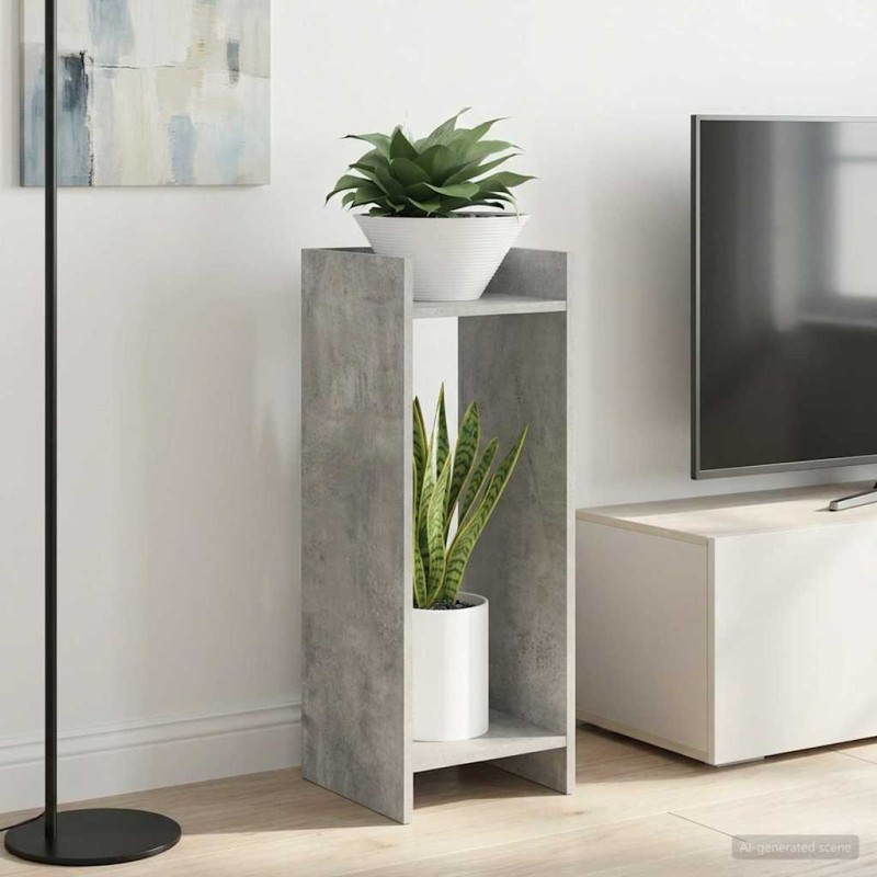vidaXL Βάση φυτών 2 τμχ. Σκυρόχρωμο Γκρι 30 x 30 x 80 cm