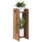 vidaXL Βάση φυτών 2 τμχ. Παλιό ξύλο 30 x 30 x 80 cm