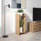 vidaXL Βάση φυτών Τεχνίτικη Δρυς 30 x 30 x 80 cm