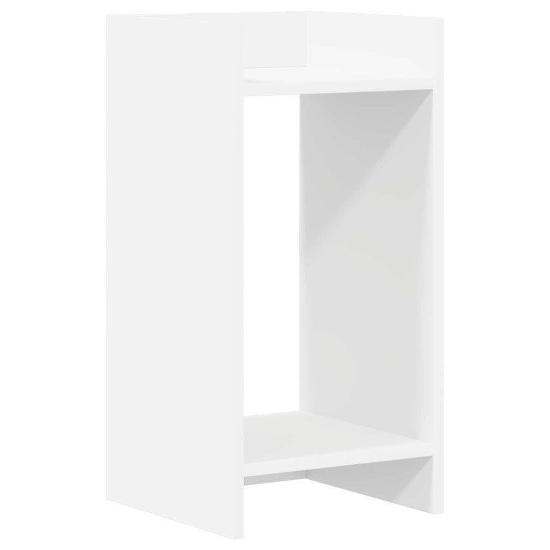 vidaXL Βάση φυτών Λευκός 30 x 30 x 60 cm Μηχανικά επεξεργασμένο ξύλο