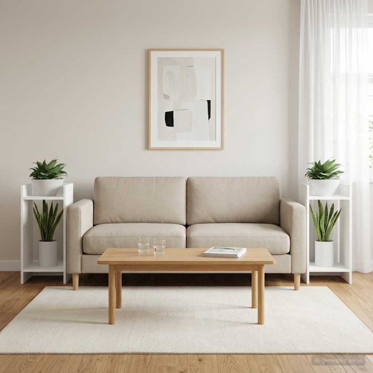 vidaXL Βάση φυτών 2 τμχ. Λευκός 30 x 30 x 60 cm