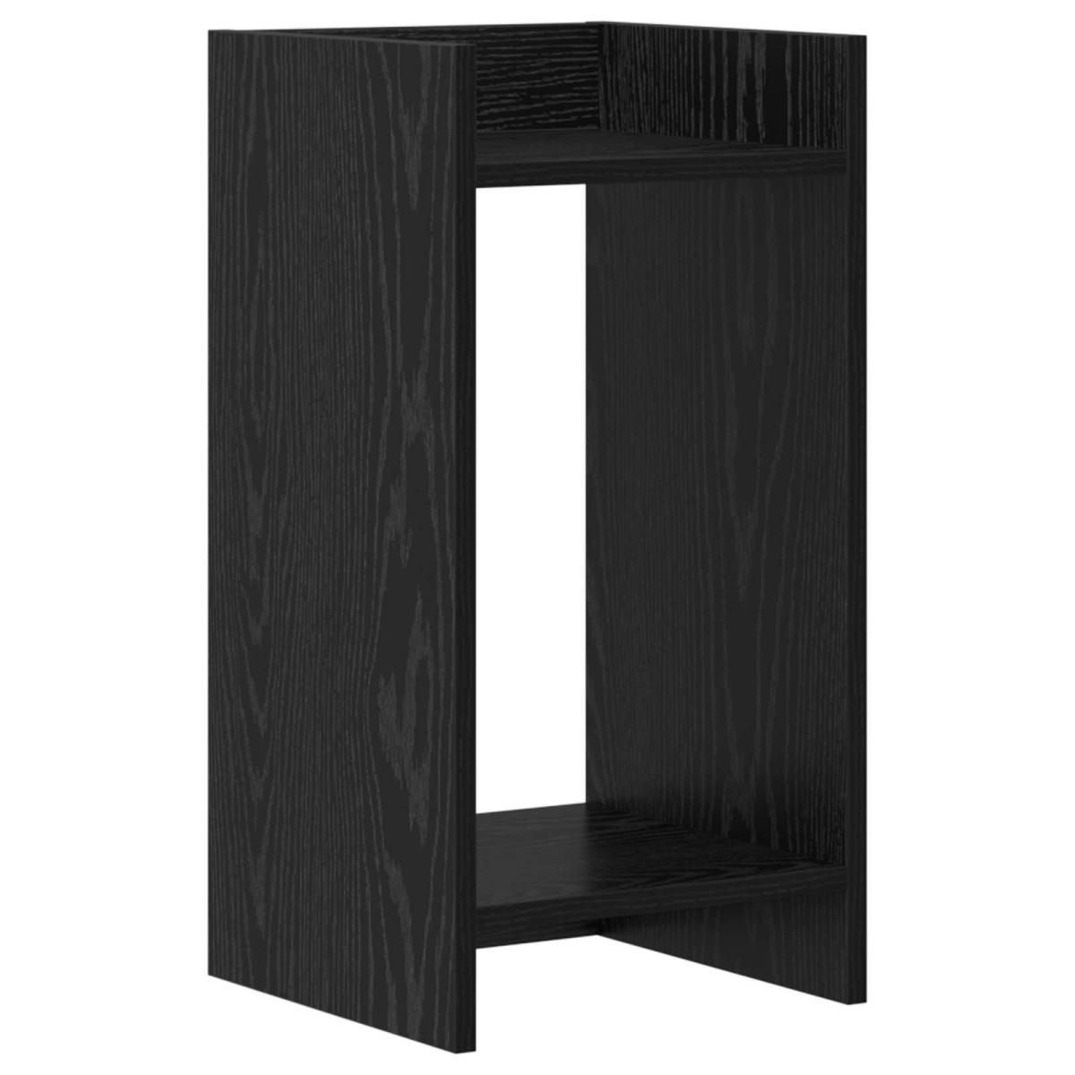 vidaXL Βάση φυτών Μαύρη Δρυς 30 x 30 x 60 cm