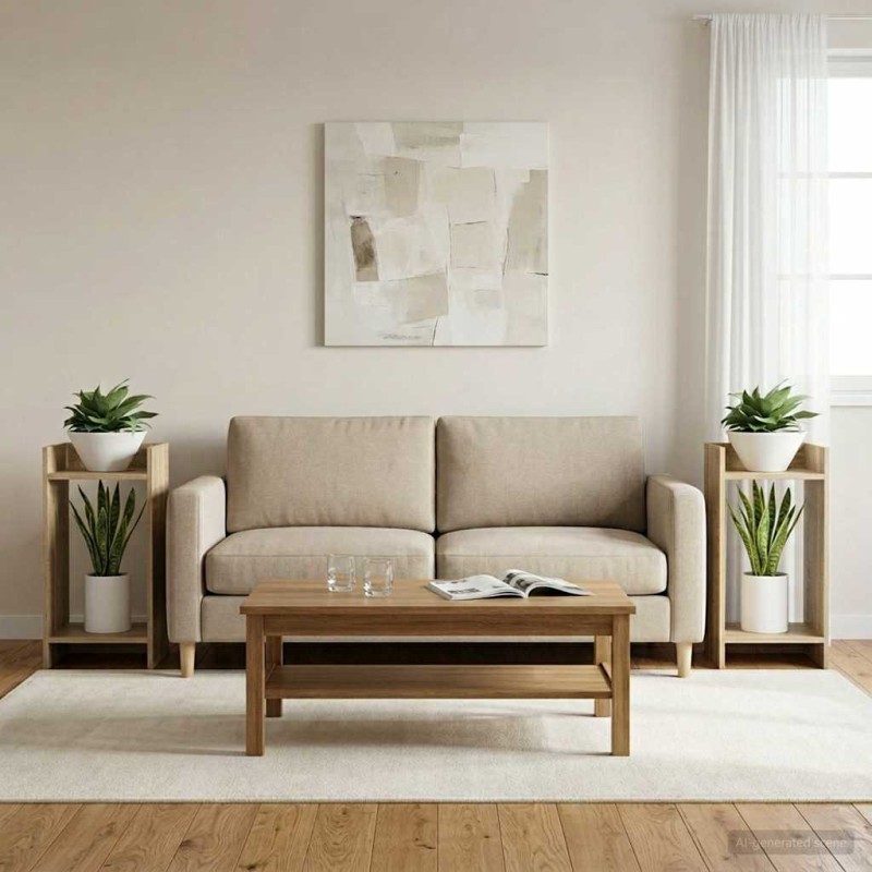 vidaXL Βάση φυτών 2 τμχ. Δρύς Sonoma 30 x 30 x 60 cm