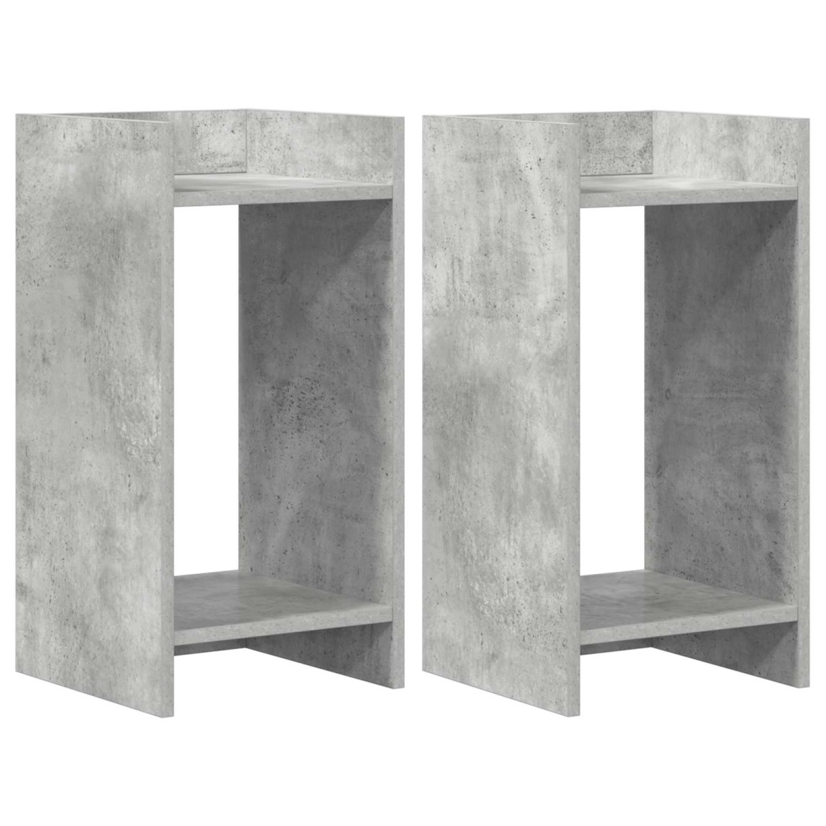 vidaXL Βάση φυτών 2 τμχ. Σκυρόχρωμο Γκρι 30 x 30 x 60 cm
