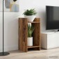 vidaXL Βάση φυτών Παλιό ξύλο 30 x 30 x 60 cm