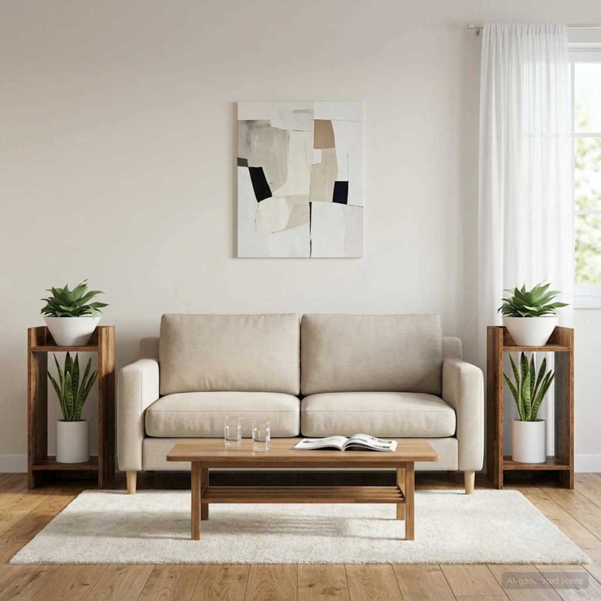 vidaXL Βάση φυτών 2 τμχ. Παλιό ξύλο 30 x 30 x 60 cm