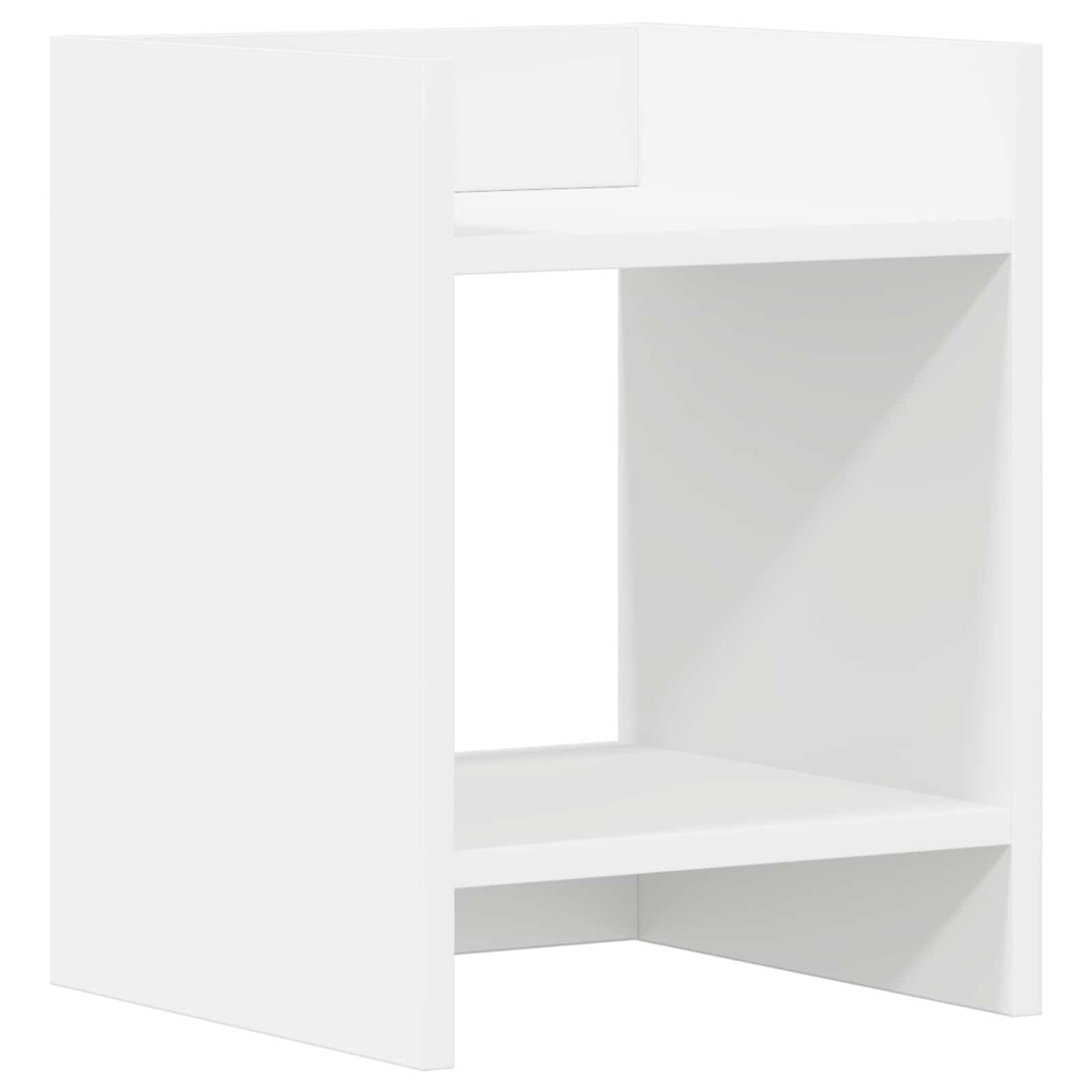 vidaXL Βάση φυτών Λευκός 30 x 30 x 40 cm Μηχανικά επεξεργασμένο ξύλο