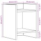 vidaXL Βάση φυτών Λευκός 30 x 30 x 40 cm Μηχανικά επεξεργασμένο ξύλο