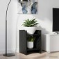 vidaXL Βάση φυτών Μαύρη Δρυς 30 x 30 x 40 cm
