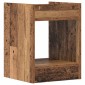 vidaXL Βάση φυτών Παλιό ξύλο 30 x 30 x 40 cm