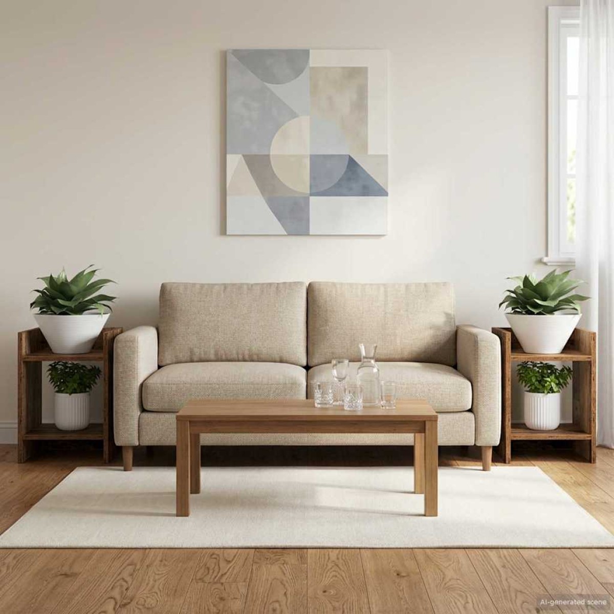 vidaXL Βάση φυτών 2 τμχ. Παλιό ξύλο 30 x 30 x 40 cm