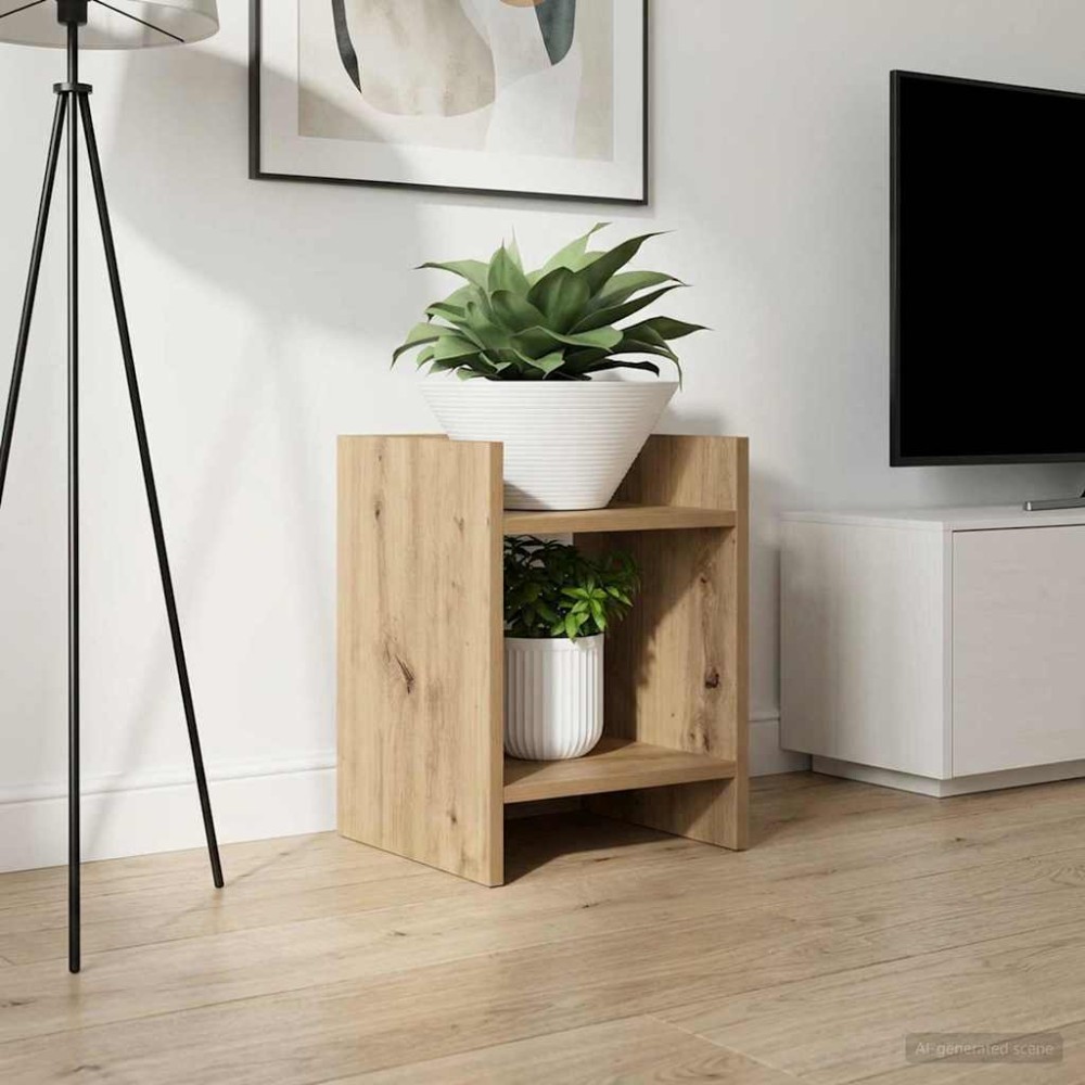 vidaXL Βάση φυτών Τεχνίτικη Δρυς 30 x 30 x 40 cm
