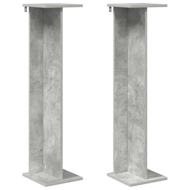 vidaXL Βάση φυτών 2 τμχ. Σκυρόχρωμο Γκρι 25 x 25,5 x 100,5 εκ.