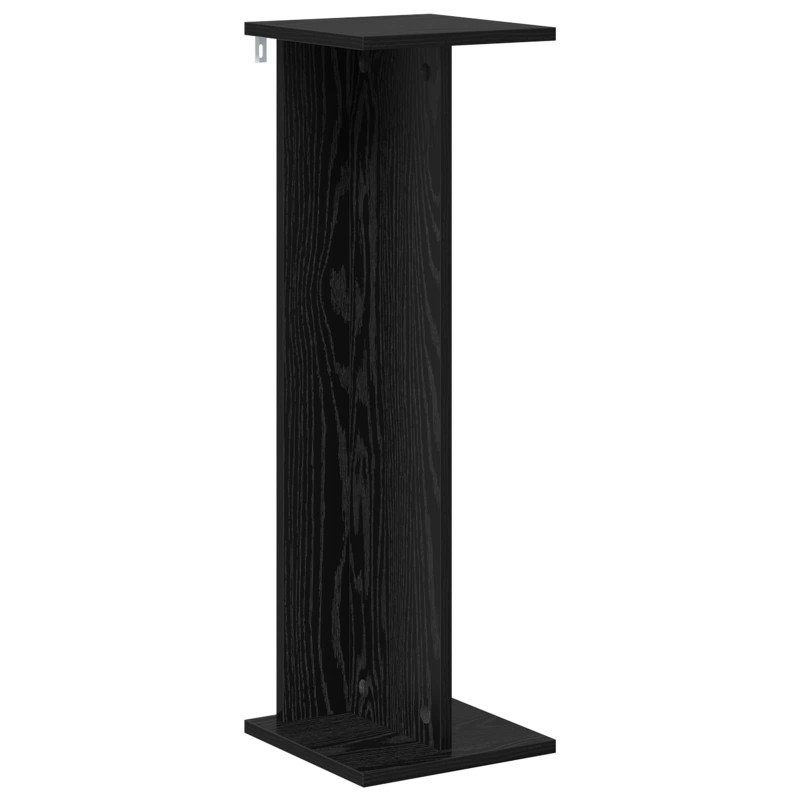 vidaXL Βάση φυτών Μαύρη Δρυς 25 x 25,5 x 80,5 εκ.