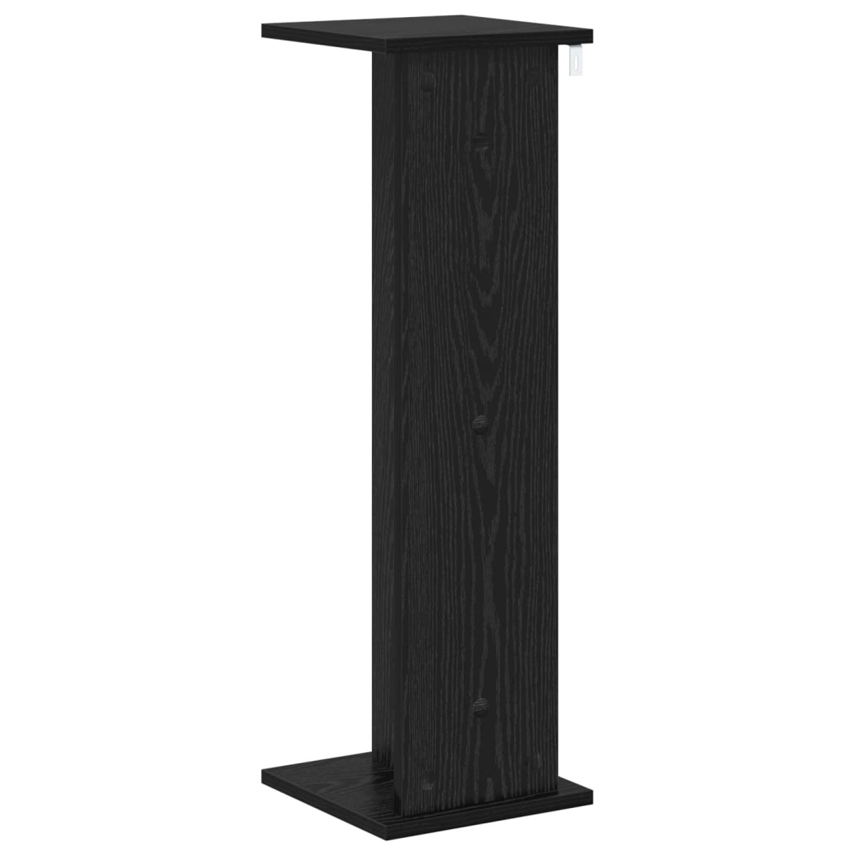 vidaXL Βάση φυτών Μαύρη Δρυς 25 x 25,5 x 80,5 εκ.