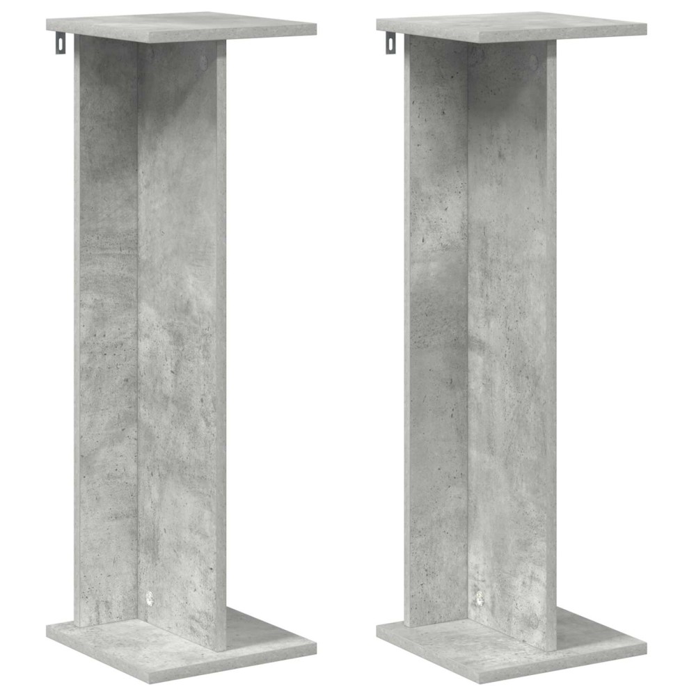 vidaXL Βάση φυτών 2 τμχ. Σκυρόχρωμο Γκρι 25 x 25,5 x 80,5 εκ.