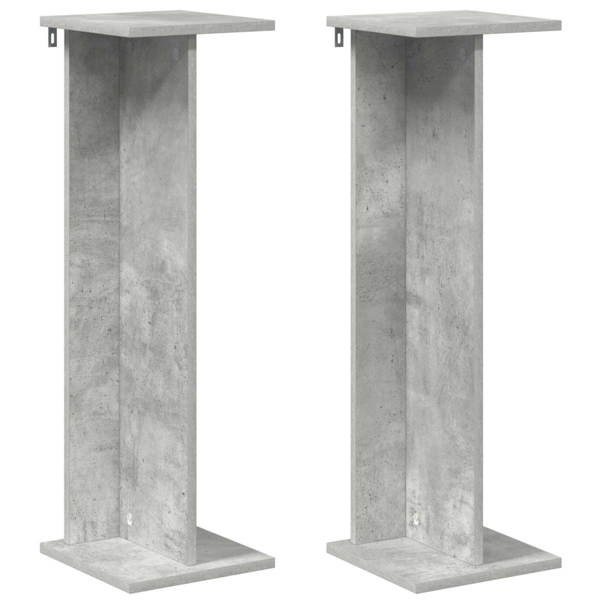 vidaXL Βάση φυτών 2 τμχ. Σκυρόχρωμο Γκρι 25 x 25,5 x 80,5 εκ.