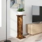 vidaXL Βάση φυτών Καπνιστή Δρυς 25 x 25,5 x 80,5 εκ.