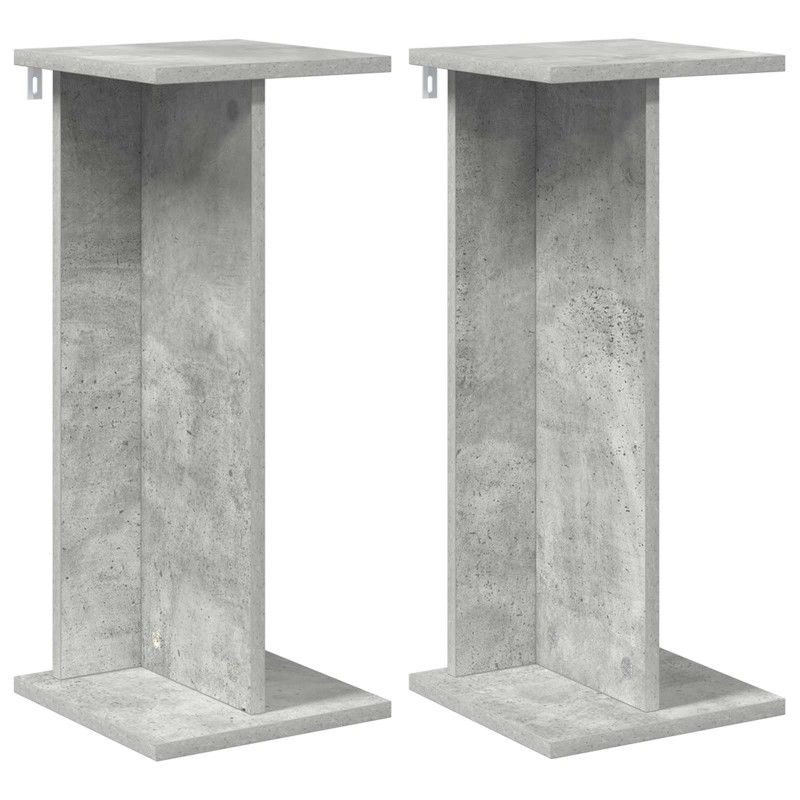 vidaXL Βάση φυτών 2 τμχ. Σκυρόχρωμο Γκρι 25 x 25,5 x 60,5 εκ.