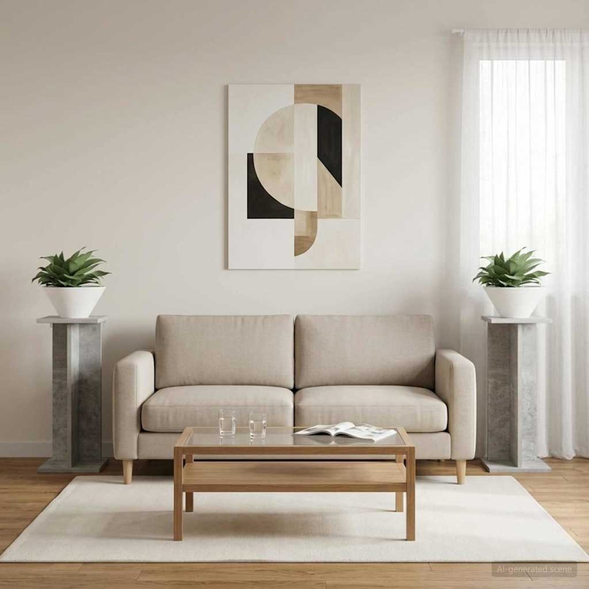 vidaXL Βάση φυτών 2 τμχ. Σκυρόχρωμο Γκρι 25 x 25,5 x 60,5 εκ.