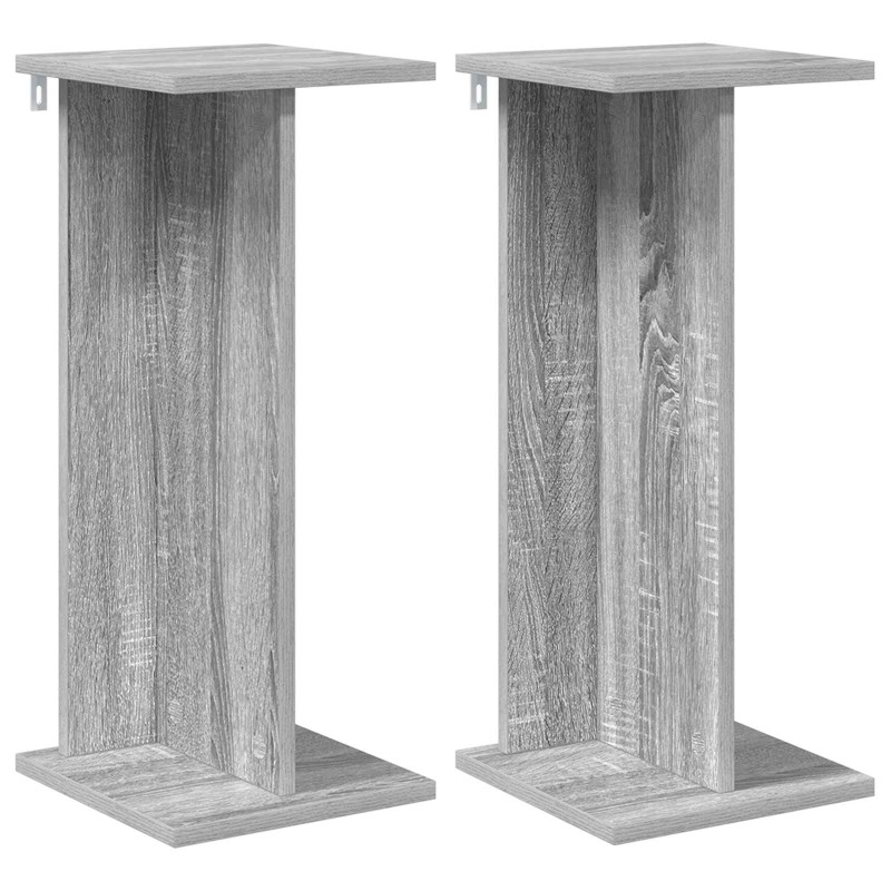 vidaXL Βάση φυτών 2 τμχ. Γκρι Σονομά 25 x 25,5 x 60,5 εκ.