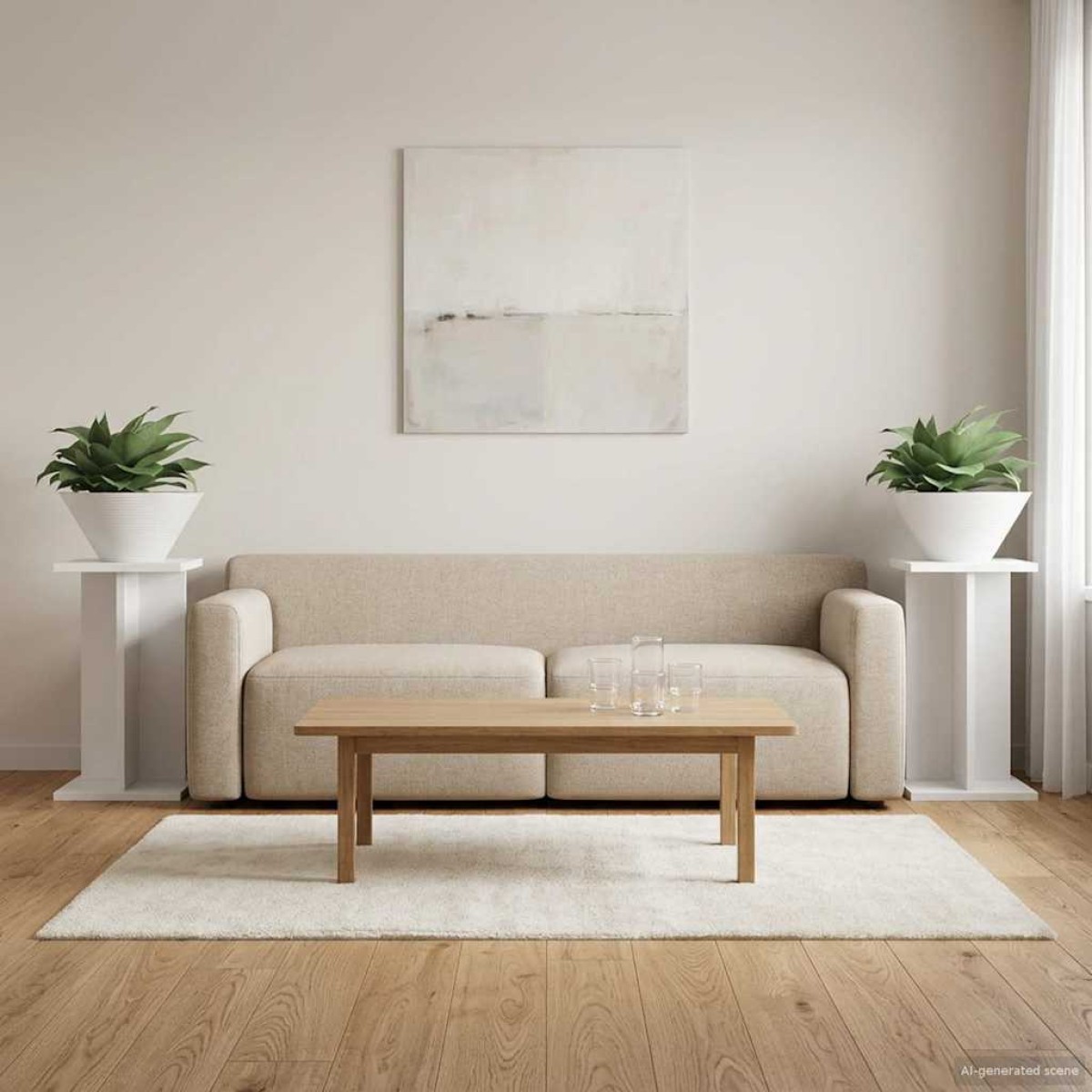 vidaXL Βάση φυτών 2 τμχ. Λευκός 25 x 25,5 x 40,5 εκ.