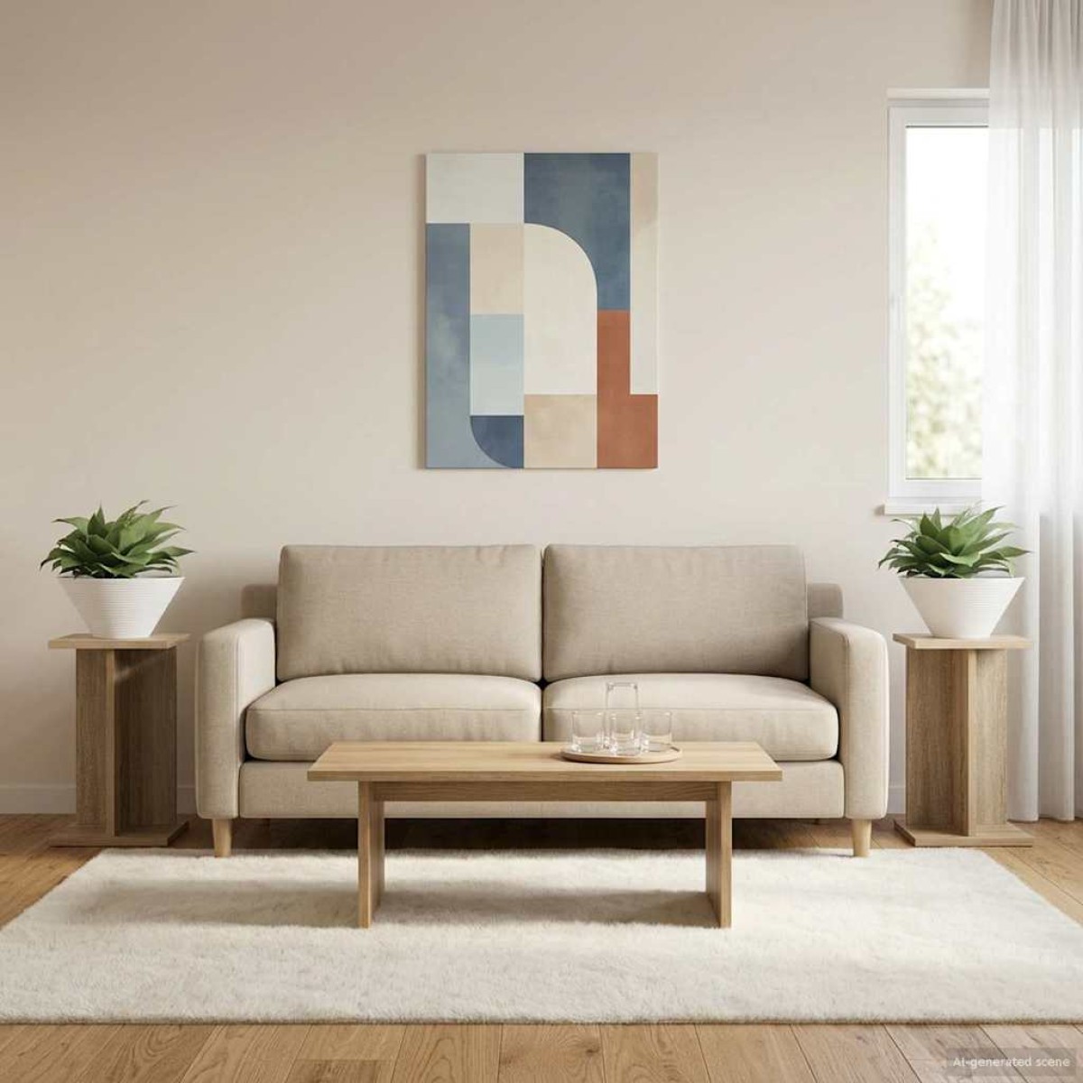 vidaXL Βάση φυτών 2 τμχ. Δρύς Sonoma 25 x 25,5 x 40,5 εκ.