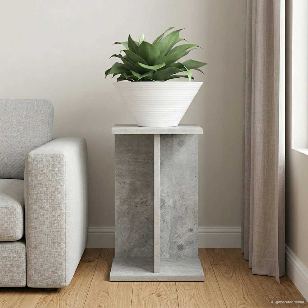 vidaXL Βάση φυτών Σκυρόχρωμο Γκρι 25 x 25,5 x 40,5 εκ.