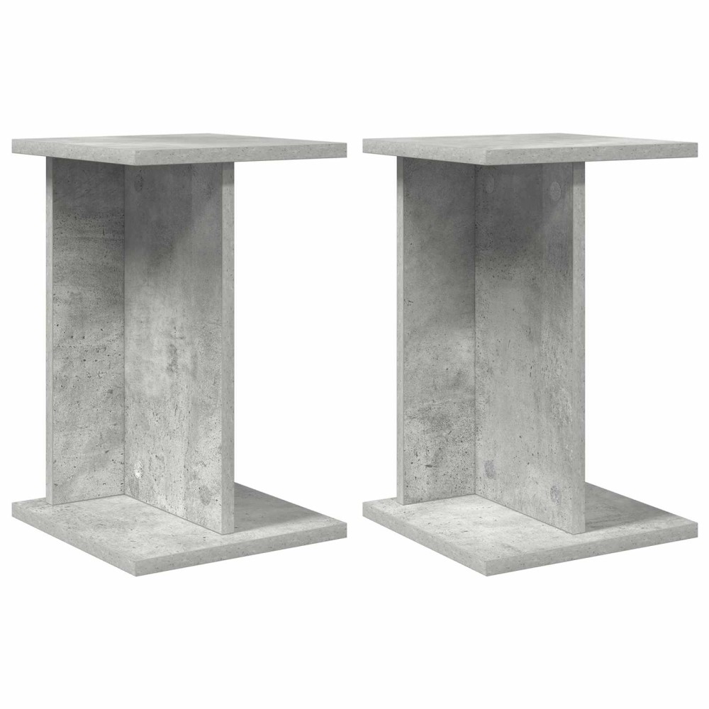 vidaXL Βάση φυτών 2 τμχ. Σκυρόχρωμο Γκρι 25 x 25,5 x 40,5 εκ.