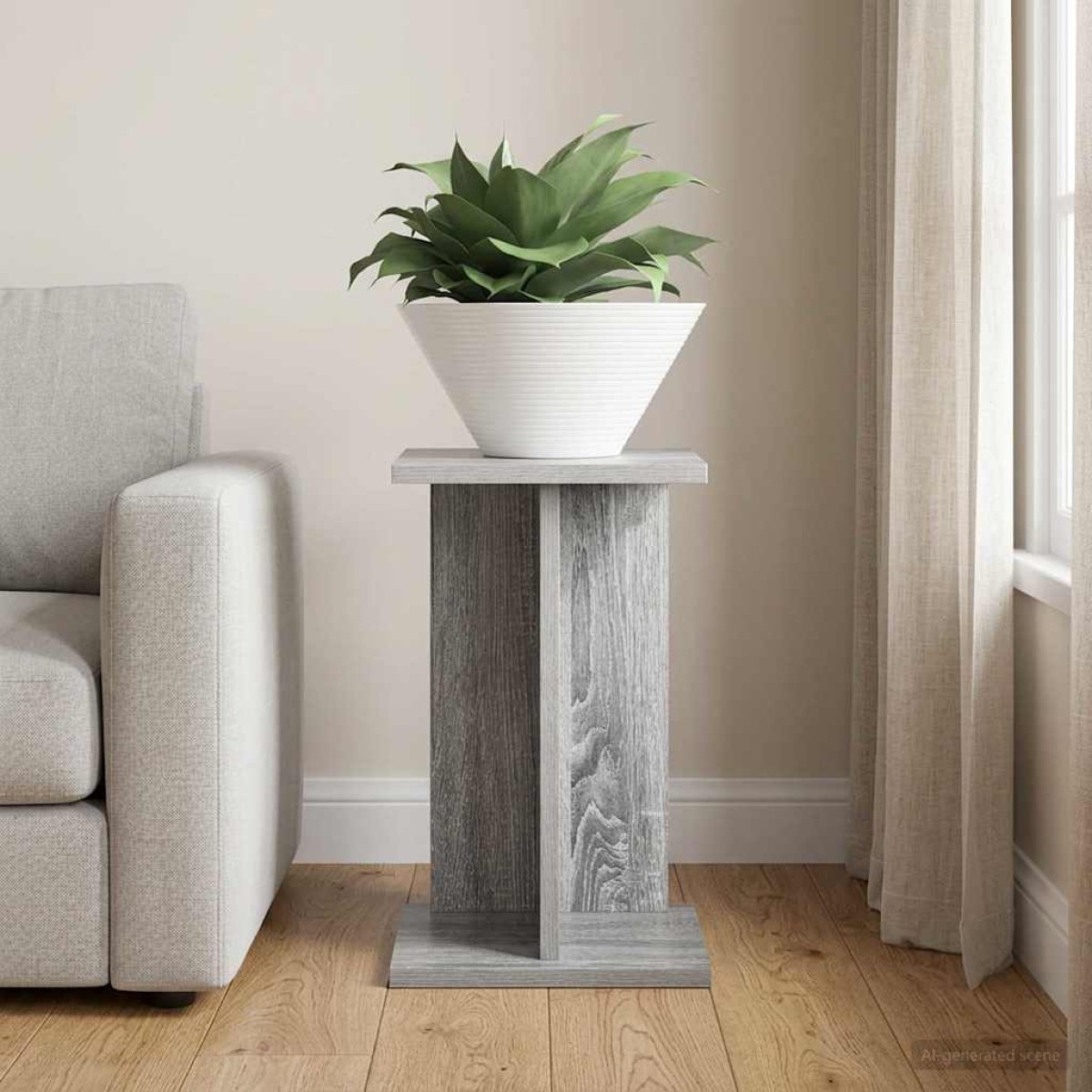 vidaXL Βάση φυτών Γκρι Σονομά 25 x 25,5 x 40,5 εκ.