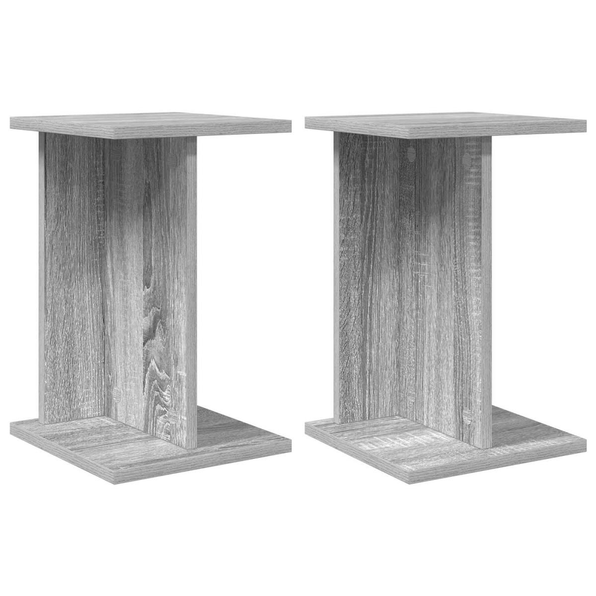 vidaXL Βάση φυτών 2 τμχ. Γκρι Σονομά 25 x 25,5 x 40,5 εκ.