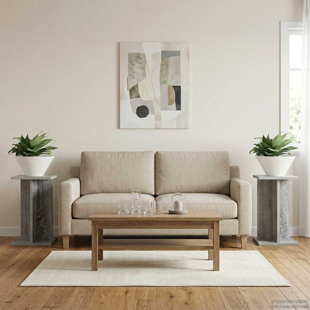 vidaXL Βάση φυτών 2 τμχ. Γκρι Σονομά 25 x 25,5 x 40,5 εκ.
