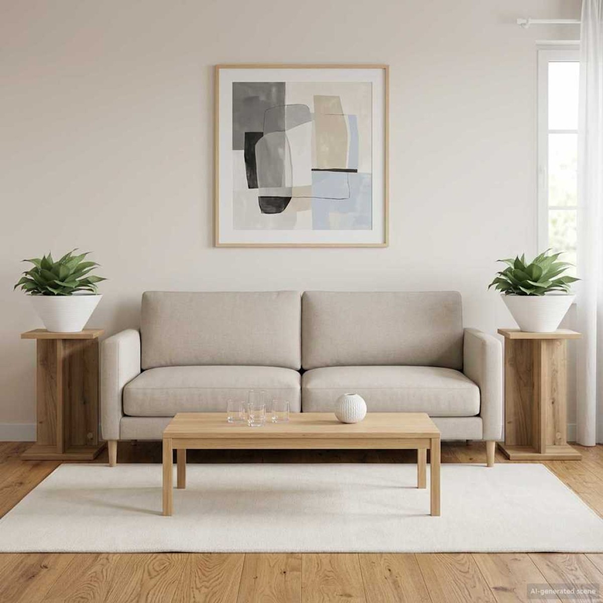 vidaXL Βάση φυτών 2 τμχ. Τεχνίτικη Δρυς 25 x 25,5 x 40,5 εκ.