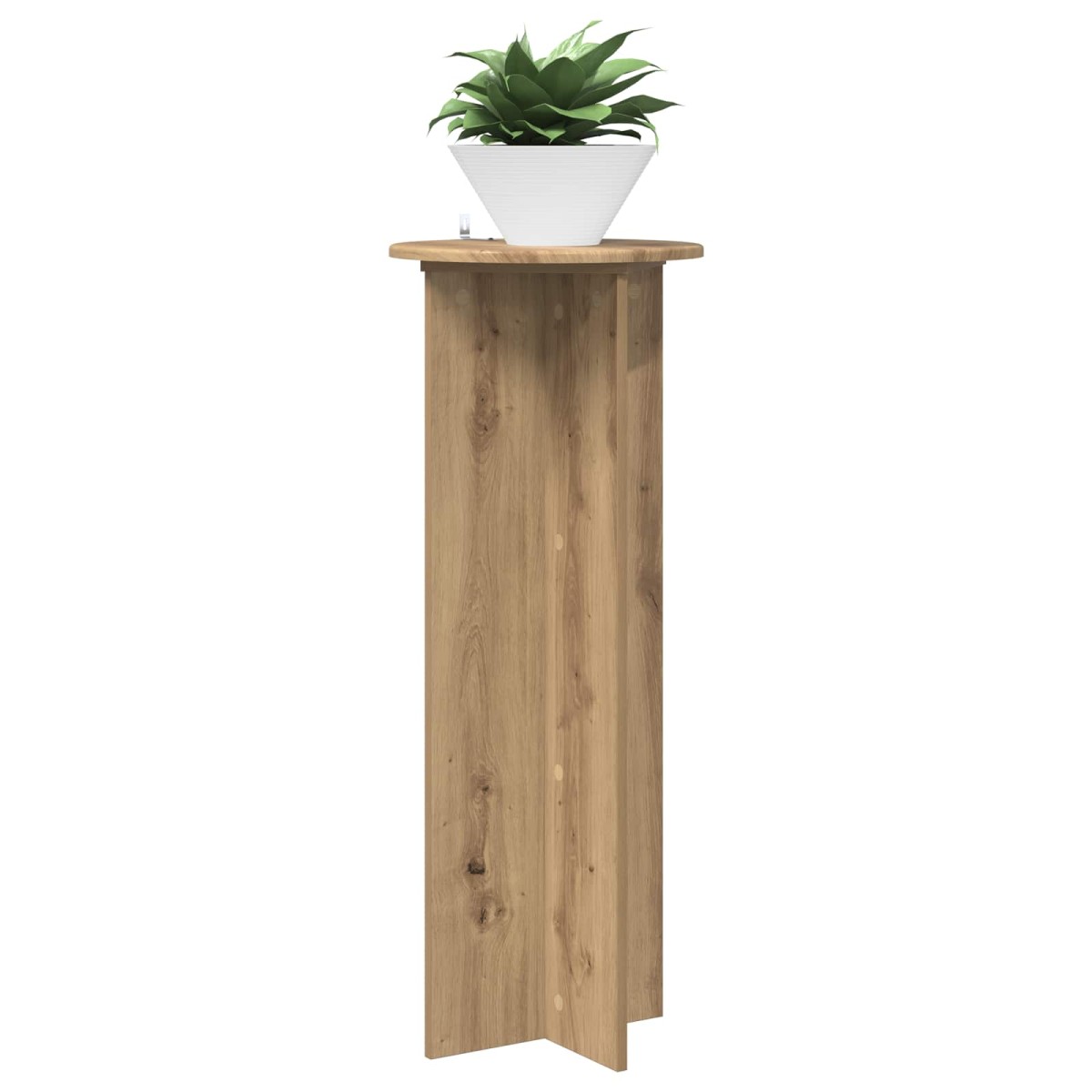 vidaXL Βάση φυτών 2 τμχ. Artisan Δρυς Ø40 x 100 εκ. Επεξεργασμένο Ξύλο