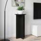 vidaXL Βάση φυτών 2 τμχ. Μαύρο 40 x 40 x 80 cm Επεξεργασμένο Ξύλο